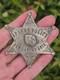 1930/40's Apache San Carlos Az Tribal Police Badge Sterling Silver Brooch Pin