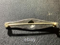 1930s -OLDPAWNNATIVEAMERICANNAVAJO- 925 WHIRLING LOGSBROOCHPIN #K167