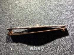 1930s -OLDPAWNNATIVEAMERICANNAVAJO- 925 WHIRLING LOGSBROOCHPIN #K167