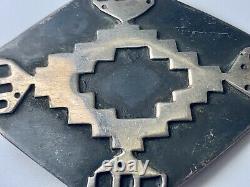 1950s Old Pawn Native Hopi Sterling Silver Pin / Brooch