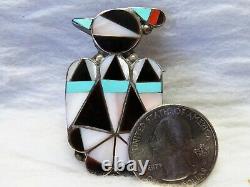 2 old shell, Zuni Bird Pin / Pendant