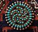 3.6 Harvey 40's Turquoise Needlepoint Whirling Star Helen Tsosie Pin Pendant
