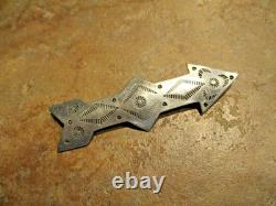 3 Old Pawn Navajo Sterling Silver Stamped Design ARROW Pin