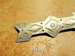 3 Old Pawn Navajo Sterling Silver Stamped Design ARROW Pin