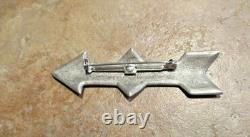 3 Old Pawn Navajo Sterling Silver Stamped Design ARROW Pin