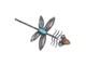 30's-40's Navajo Silver Turquoise Dragonfly Pin