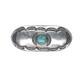 30's-40's Navajo Stamped Sterling Silver Pin With Nice Turquoise