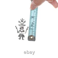 40's-50's Navajo stamped sterling silver kachina pin