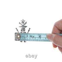 40's-50's Navajo stamped sterling silver kachina pin