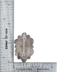 50's-60's Vintage Navajo sterling silver turquoise cluster pin/brooch