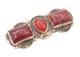 925 Sterling Silver Vintage Brooch Pin Otero Navajo Carnelian Cutout Bp11166