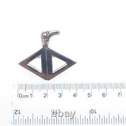 ALVIN NAVAJO Old Pawn 925 Sterling Silver Vintage Bird Tribal Pin Brooch