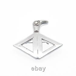 ALVIN NAVAJO Old Pawn 925 Sterling Silver Vintage Bird Tribal Pin Brooch