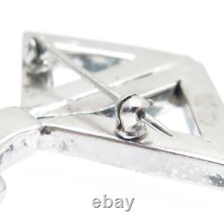 ALVIN NAVAJO Old Pawn 925 Sterling Silver Vintage Bird Tribal Pin Brooch