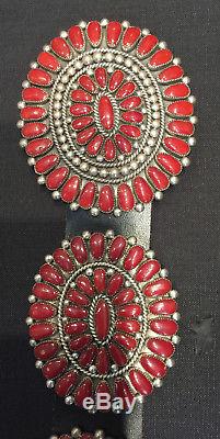 Alice Quam Zuni Coral Jewelrycollection Conchobelt Bracelet Pin/pendant Earrings