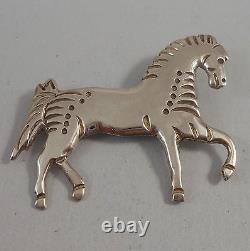 Allison Manuelito Navajo. 925 Sterling Silver Majestic Horse Pin Or Brooch