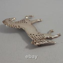 Allison Manuelito Navajo. 925 Sterling Silver Majestic Horse Pin Or Brooch