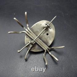 Amiable TURQUOISE and Sterling Silver BUG INSECT PIN/BROOCH by YAZZIE Navajo