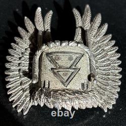 Andy Lee Kirk Navajo Isleta Pendant Brooch sterling silver Tufa Cast Figure 12