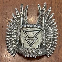 Andy Lee Kirk Navajo Isleta Pendant Brooch sterling silver Tufa Cast Figure 12