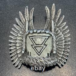 Andy Lee Kirk Navajo Isleta Pendant Brooch sterling silver Tufa Cast Figure 12
