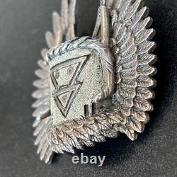 Andy Lee Kirk Navajo Isleta Pendant Brooch sterling silver Tufa Cast Figure 12