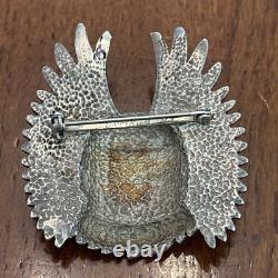 Andy Lee Kirk Navajo Isleta Pendant Brooch sterling silver Tufa Cast Figure 12