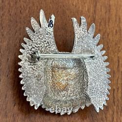 Andy Lee Kirk Navajo Isleta Pendant Brooch sterling silver Tufa Cast Figure 12