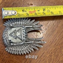 Andy Lee Kirk Navajo Isleta Pendant Brooch sterling silver Tufa Cast Figure 12