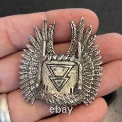 Andy Lee Kirk Navajo Isleta Pendant Brooch sterling silver Tufa Cast Figure 12
