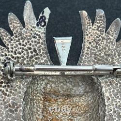 Andy Lee Kirk Navajo Isleta Pendant Brooch sterling silver Tufa Cast Figure 12
