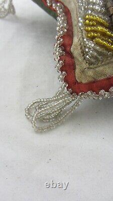 Antique Iroquois Native American Beaded Pin Cushion Provenance'Nelly Swift