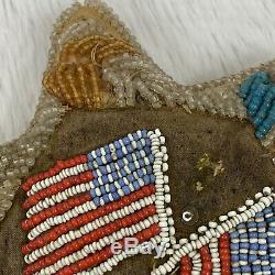 Antique Iroquois Native American Flag Pin Cushion Whimsey Whimsy Americana