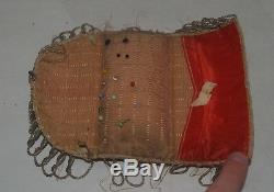 Antique Iroquois Native American Trade Needle Case Beadwork Beaded Pin Cushion