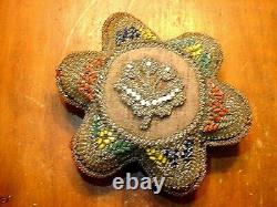 Antique Native American Iroquois Beaded Pin Cushion #2