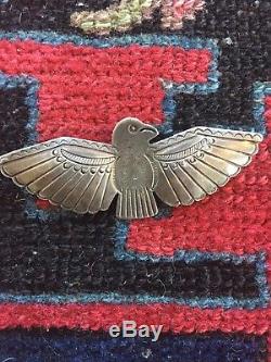 Antique Silver Vtg Navajo Thunderbird Pin