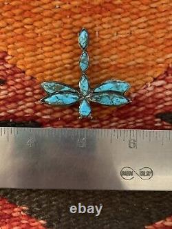 Awesome Vintage Sterling Silver and Turquoise Dragonfly PinZuniJ Shack