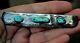 Beautiful Large Old Pawn Navajo Sterling Silver & Turquoise Stones Brooch Pin 4
