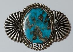 Beautiful PERRY SHORTY Morenci Turquoise Pin