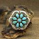 Beautiful Southwestern Sterling Silver Green Turquoise Pin/pendant