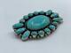 Beautiful Turquoise Brooch, Handmade, Db Sterling, Silver, 17g 2-1/8 G31.11