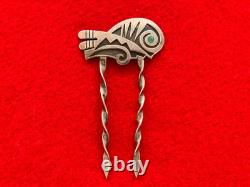 Beautiful Vintage Native American Zuni Silver Bird Hair Pin