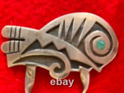 Beautiful Vintage Native American Zuni Silver Bird Hair Pin