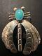 Beautiful Vintage Navajo Handmade Sterling Silver And Turquise Insect Bug