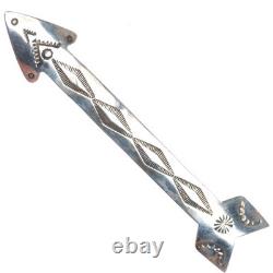 Big Navajo Three Smokes Trading vintage stamped sterling silver arrow pin/brooch Big Navajo Three Smokes Trading vintage stamped sterling silver arrow pin/brooch