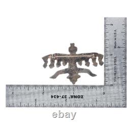 C1930's Vintage Navajo sterling silver cast knifewing pin/brooch
