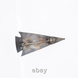 C1940 Vintage Navajo sterling silver Fred Harvey arrowhead pin/brooch turquoise