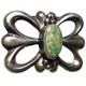 Captivating Vintage Francis Begay Cerrillos Turquoise Sterling Silver Brooch