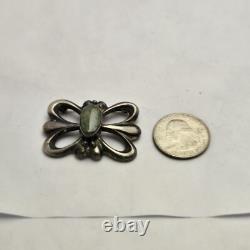 CAPTIVATING VINTAGE Francis Begay Cerrillos Turquoise STERLING SILVER Brooch