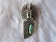 Carrol Felley (anglo) Sterling Silver/blue Turquoise Kachina Pin / Pendant 42.5g